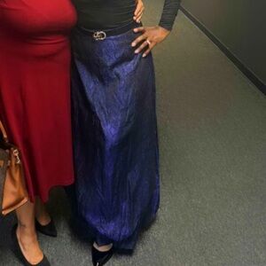 🎊Bebe Purple 💟 💜 Design Long Skirt Sz10💥